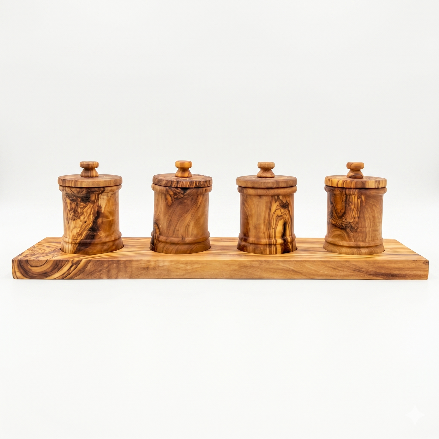 Olive Wood Canister Set