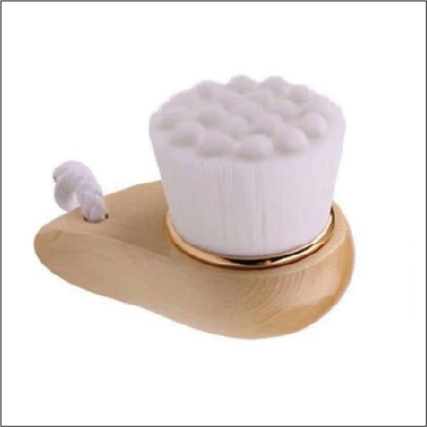 Facial Brush with Bamboo Handle