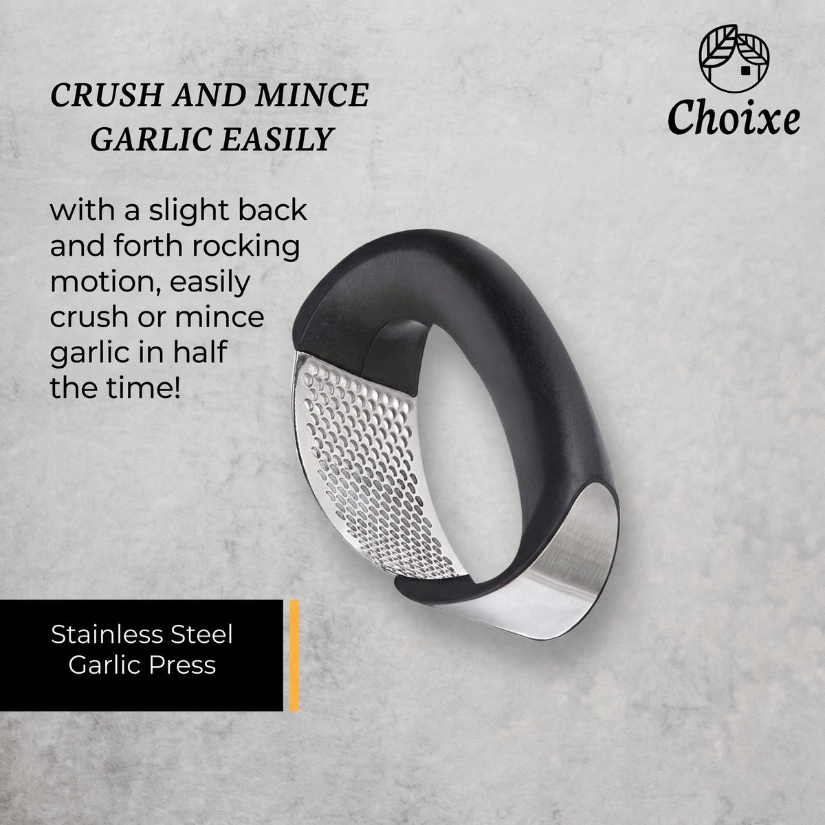Stainless Steel Garlic Press