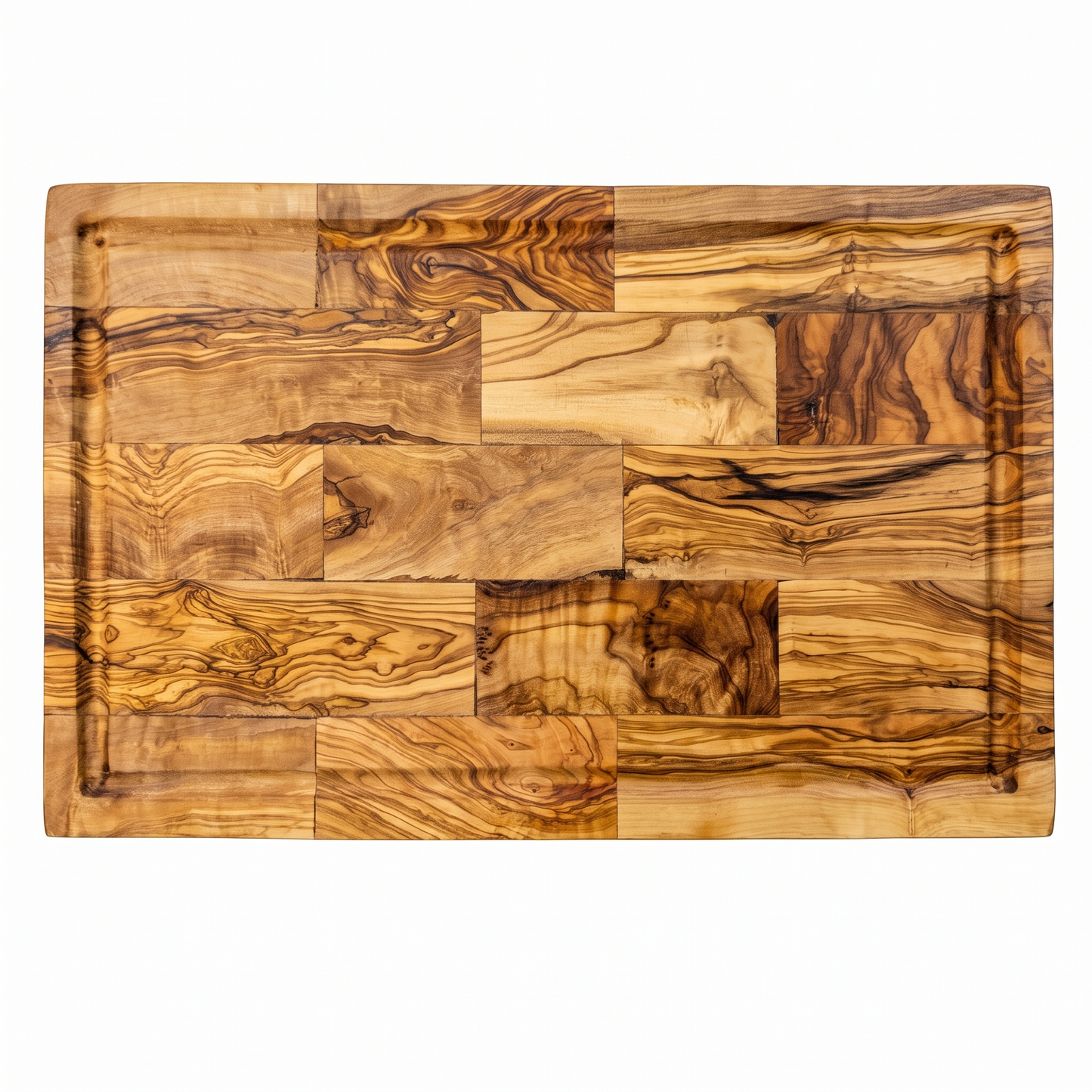 Multi-Purpose Large Olive Wood Serving and Cutting Board