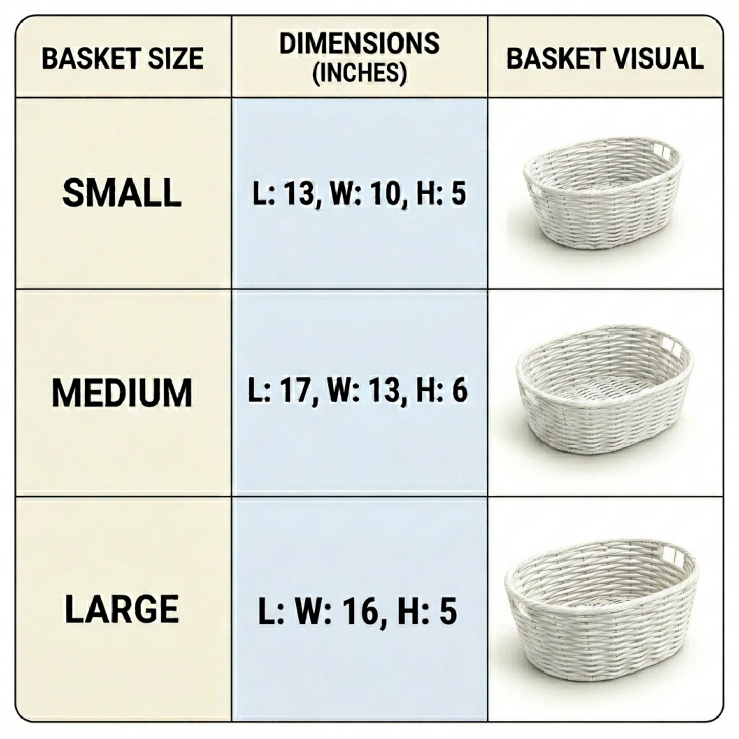 Multi-Purpose Nesting Basket 3-Piece Set